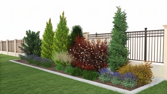 Evergreen Privacy Border: Needles & Colors