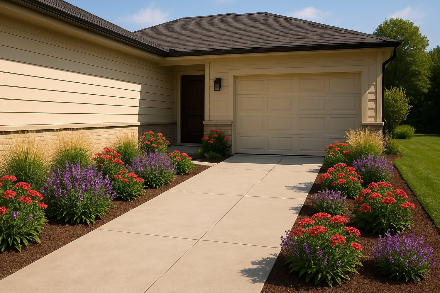 Driveway Landscaping: Border Plants & Garden Designs