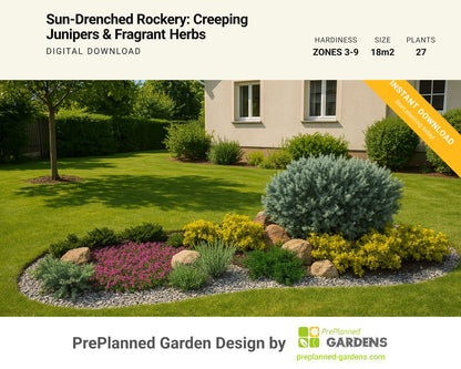 GR1395 garden blueprint — instant digital download