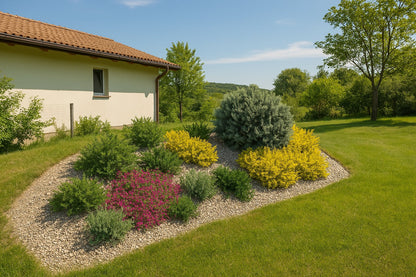 A sunny slope by the house gains a new dimension thanks to the rockery, which impresses with its thoughtful composition, creating a picturesque landscape feature