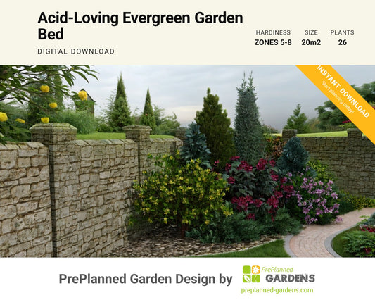 GR1540 garden blueprint — instant digital download