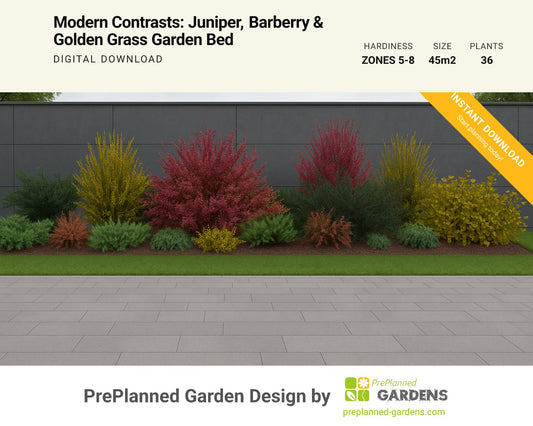 GR1697 garden blueprint — instant digital download