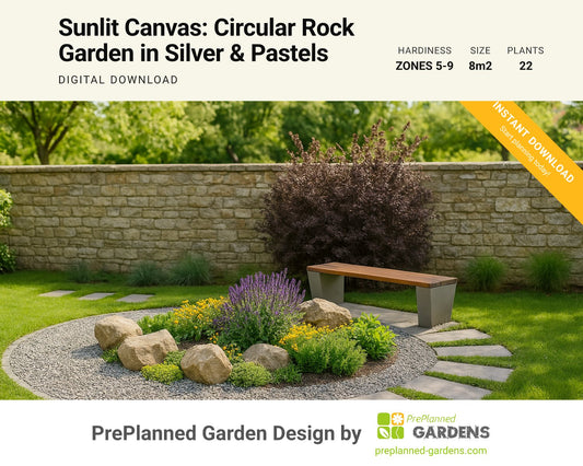 GR1738 garden blueprint — instant digital download