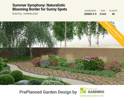 GR2514 garden blueprint — instant digital download