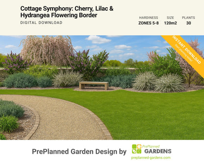 GR2526 garden blueprint — instant digital download