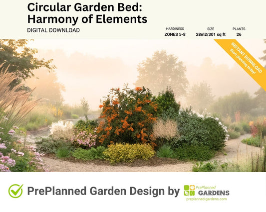 Circular Garden Bed - Harmony of Elements