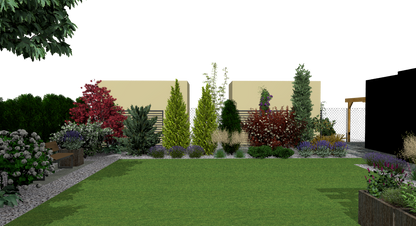 Evergreen Privacy Border: Needles & Colors