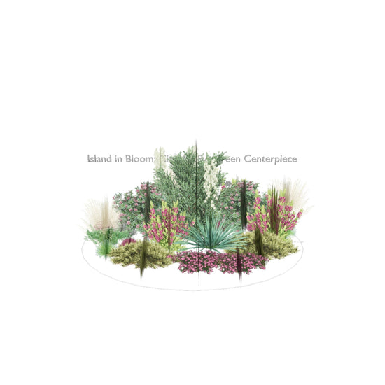3D model of Island in Bloom: Circular Evergreen Centerpiece